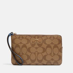 Coach Large Corner Zip Wristlet